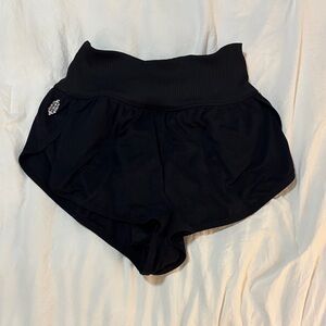 Free People Black Athletic Shorts